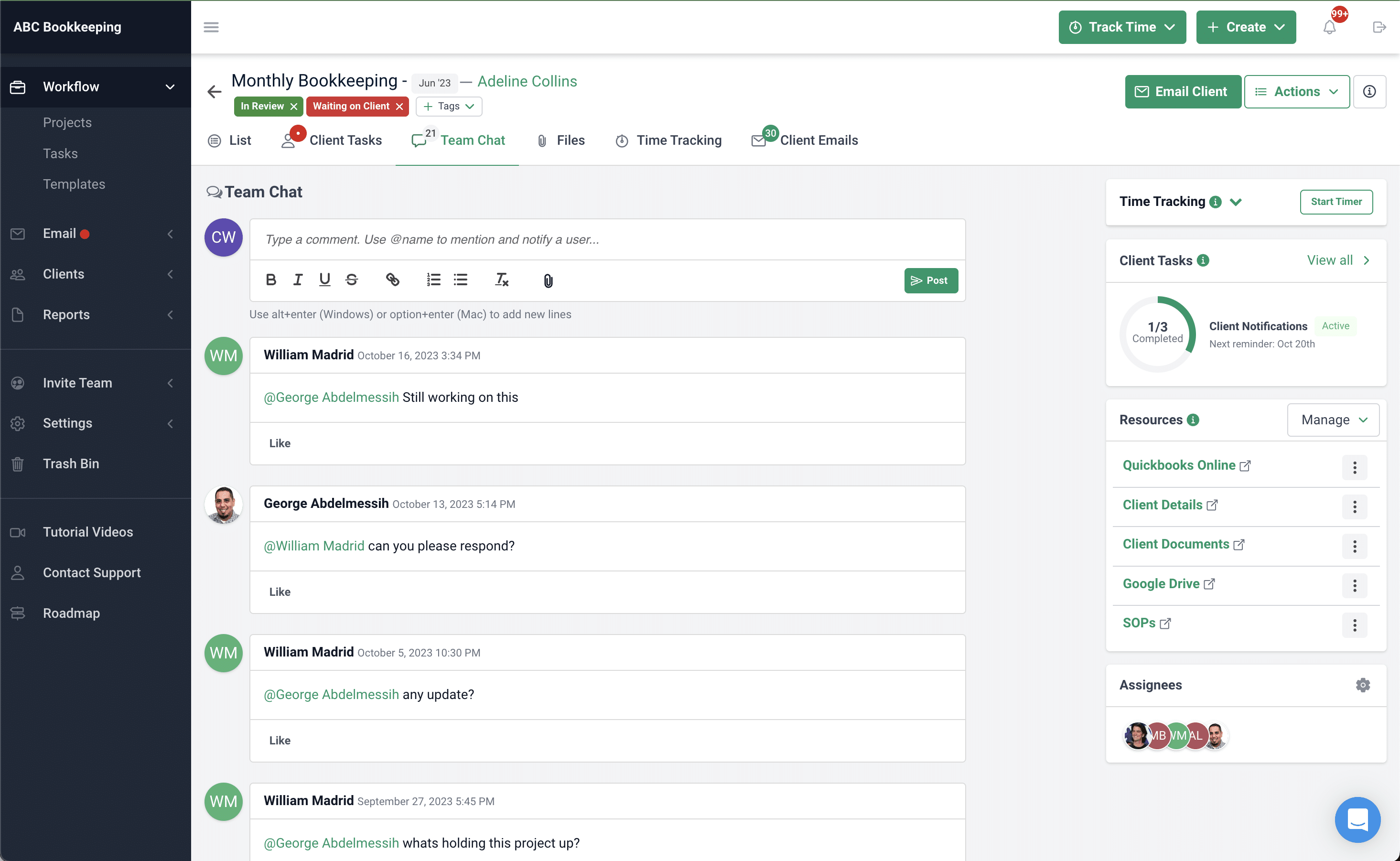 communicate with your team seamlessly during the accounts payable process