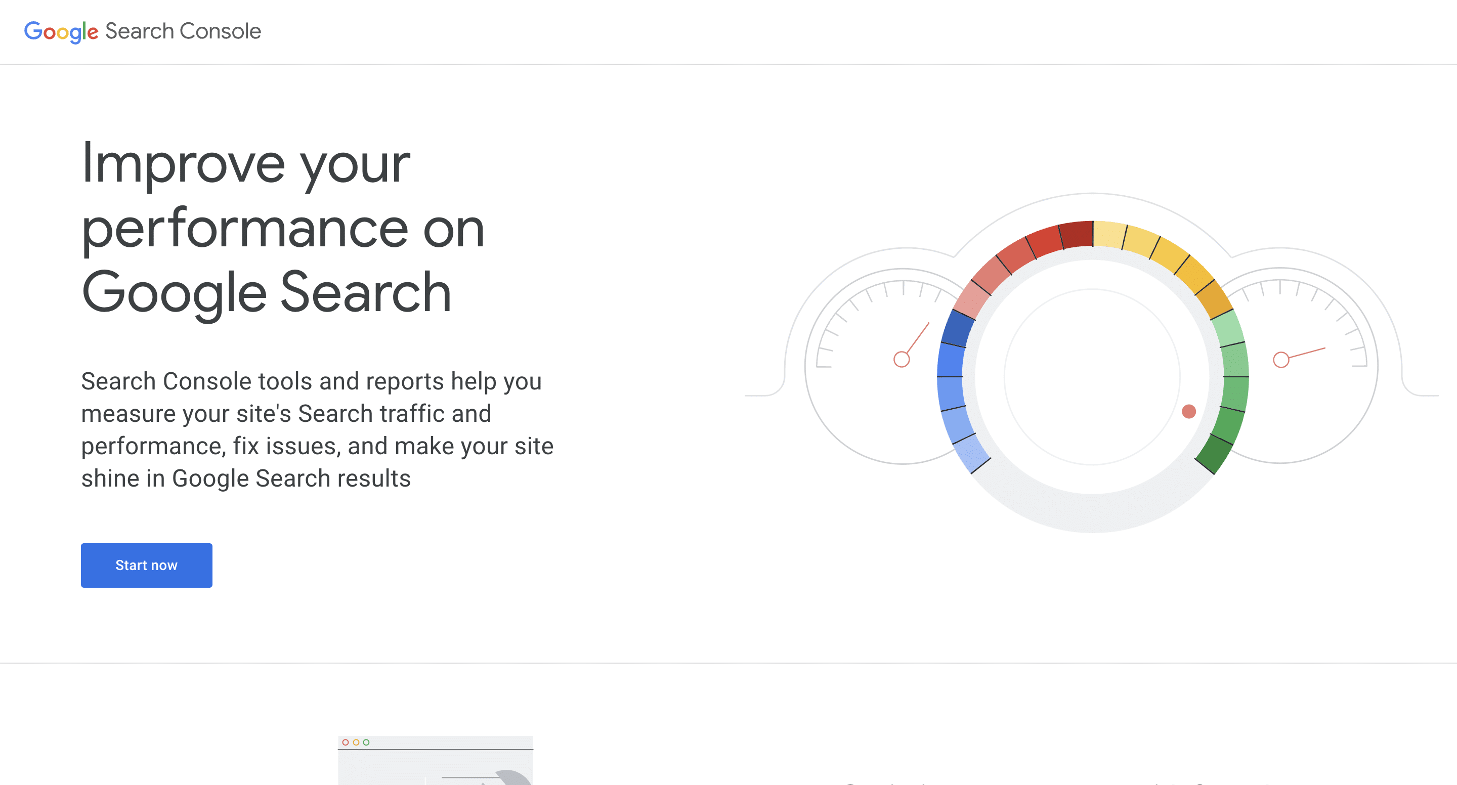 Google search console page