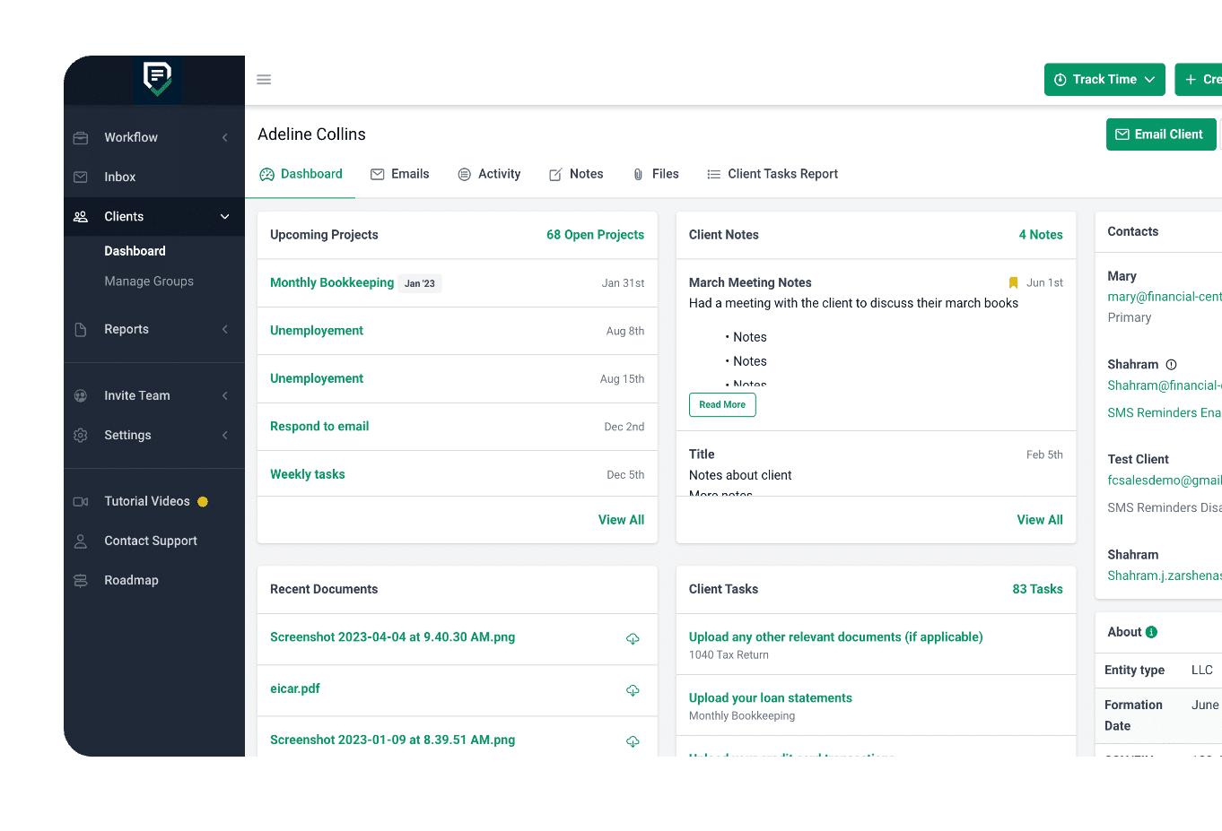 accounting DMS feature - centralized storage location