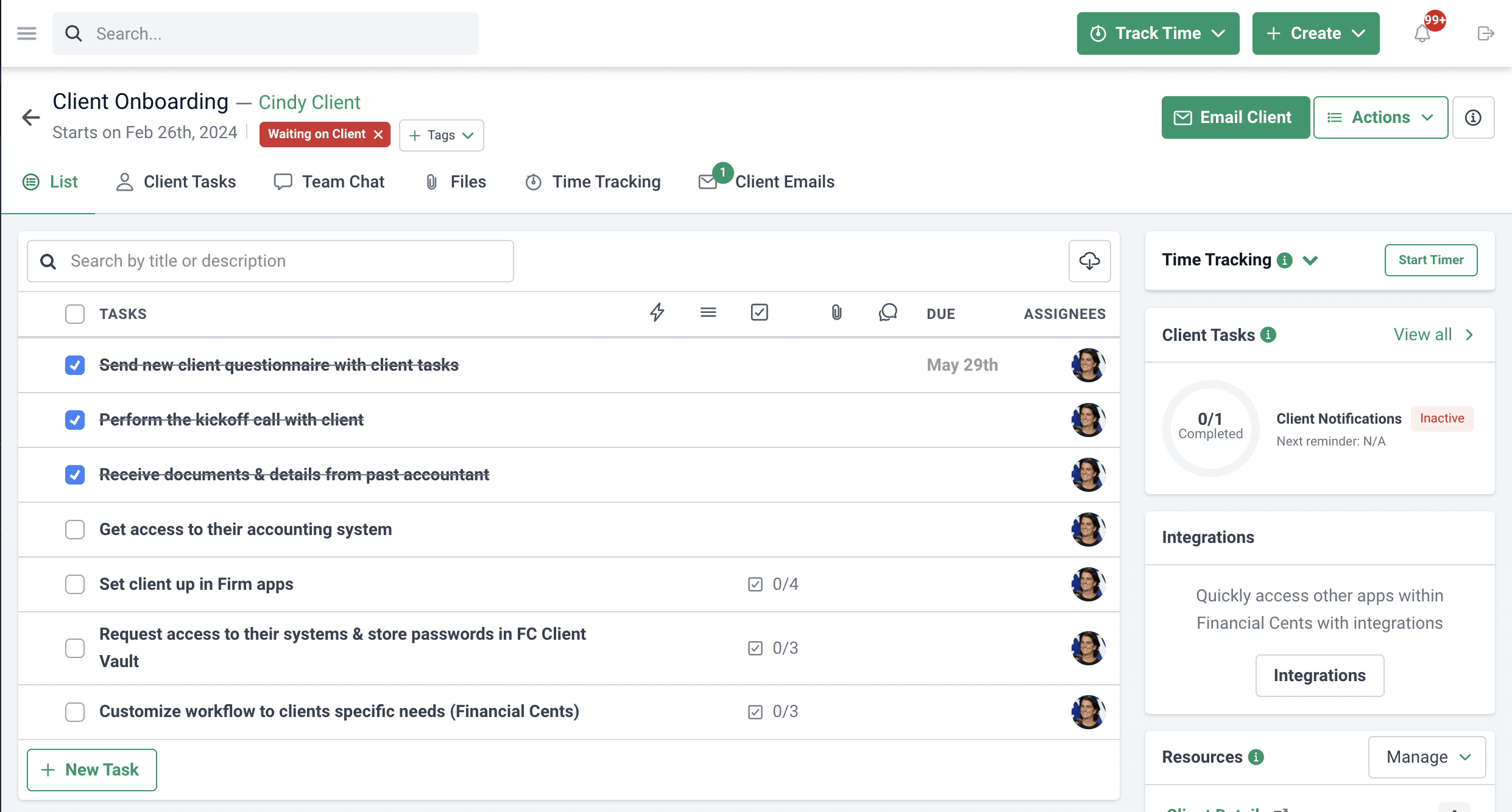 Financial Cents client onboarding software