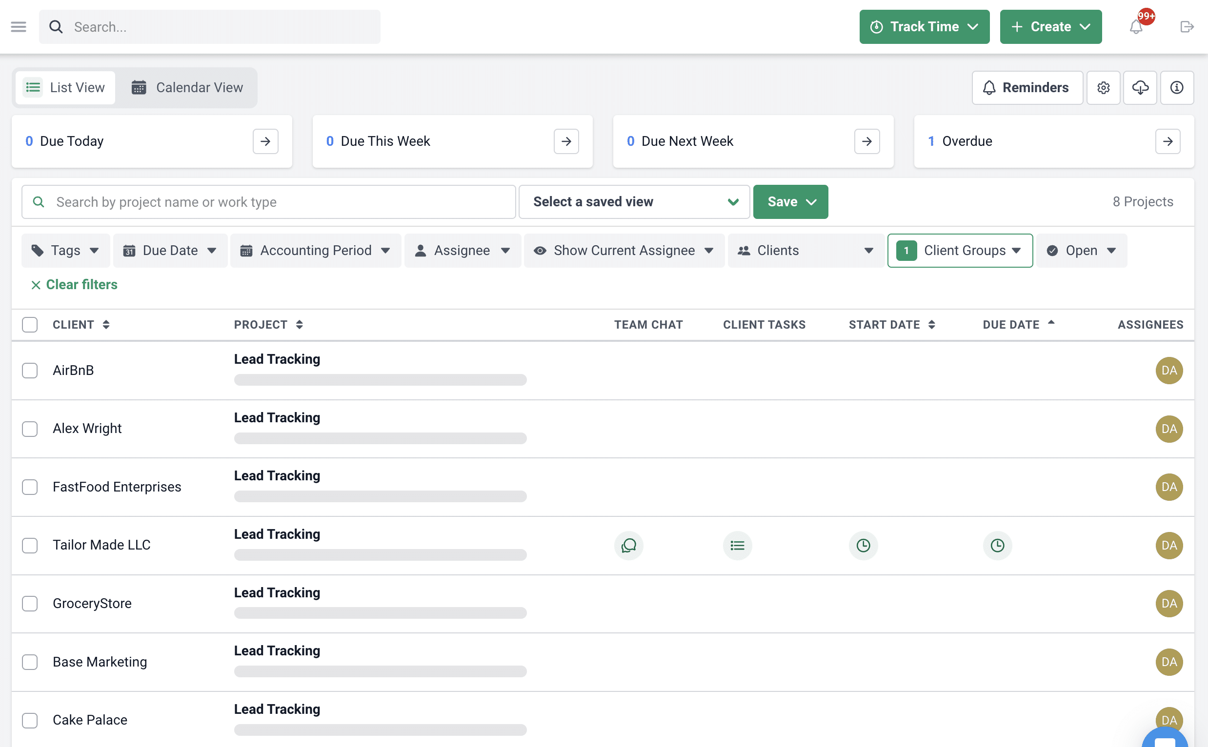 tracking your leads on Financial Cents dashboard