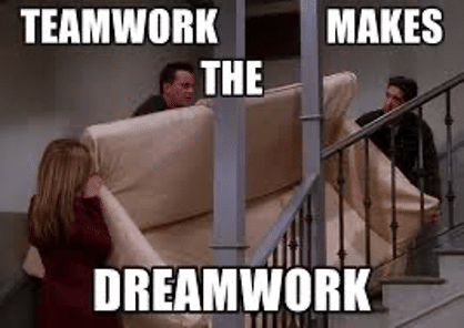 a meme from friends tv show