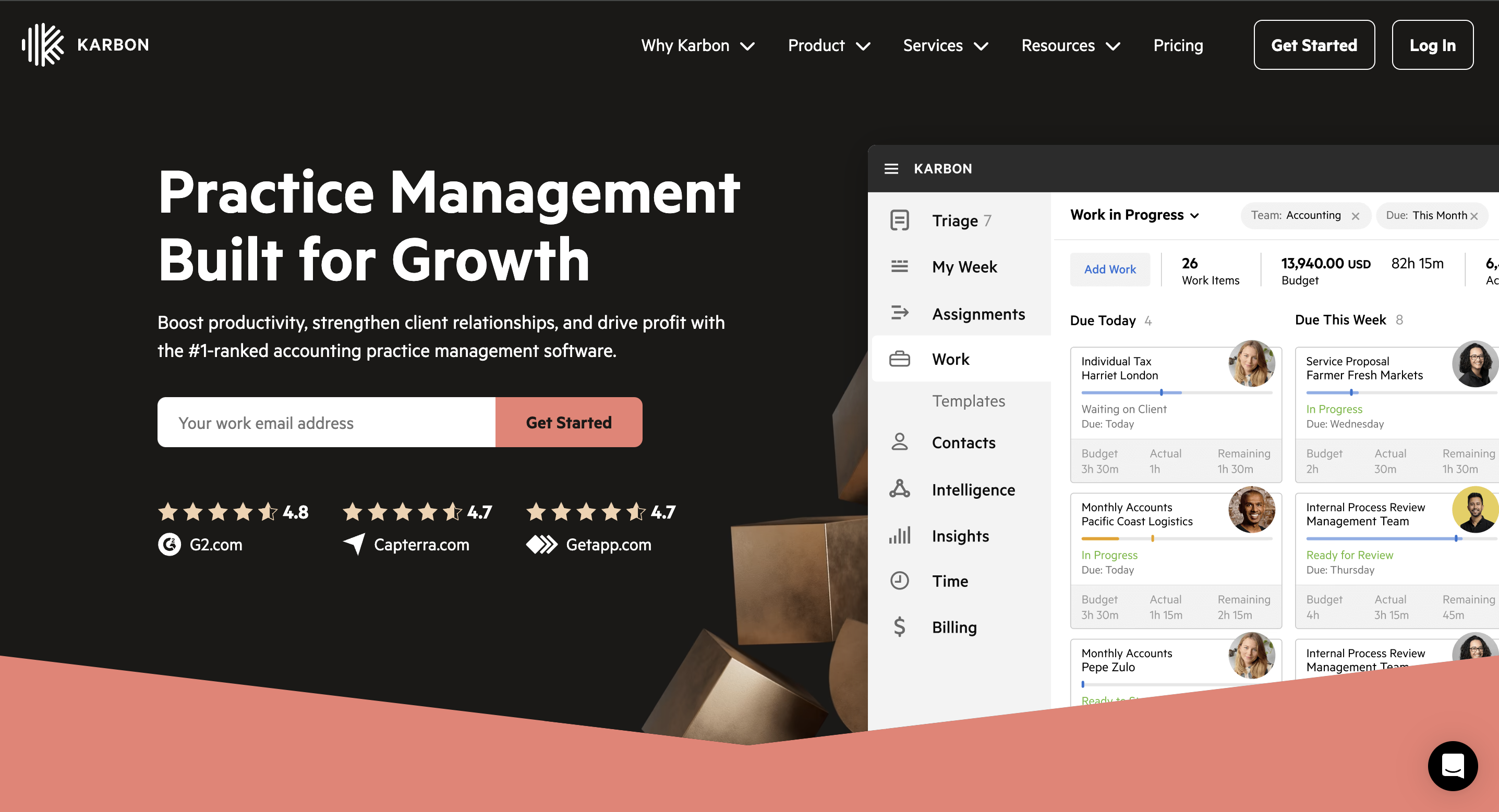 practice management system - Karbon