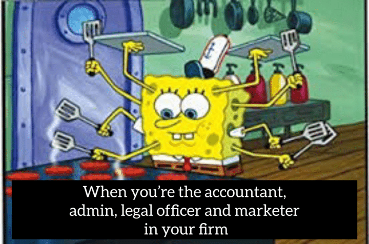 spongebob multitasking and making paddies