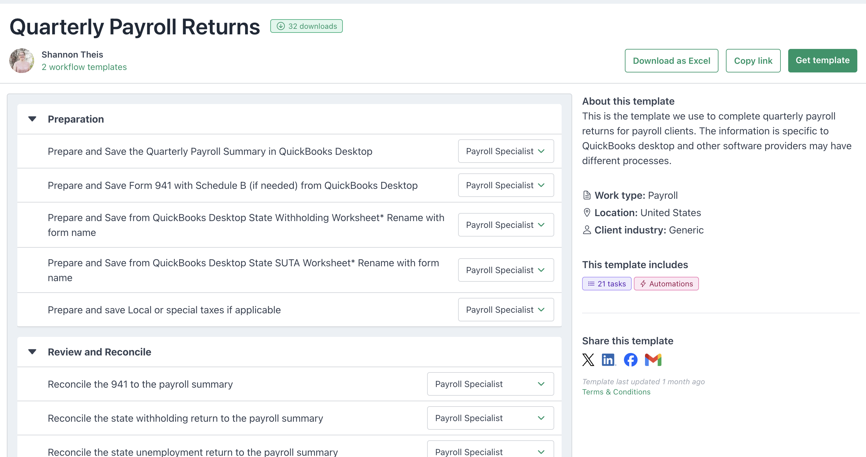 quarterly payroll returns checklist snapshot