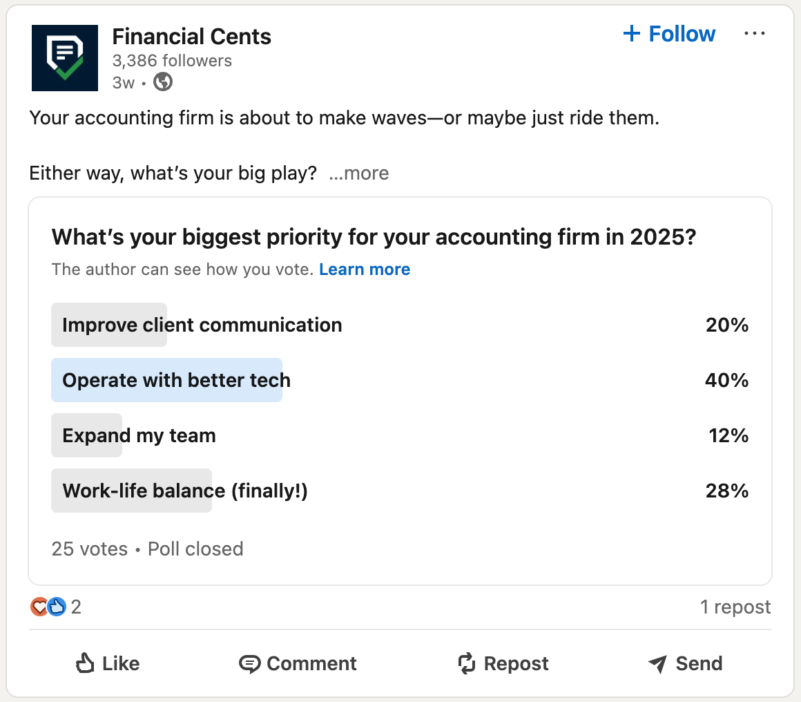 biggest priority for accounting firms in 2025 - improve client communication