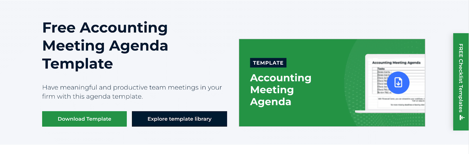 accounting meeting agenda template page snapshot