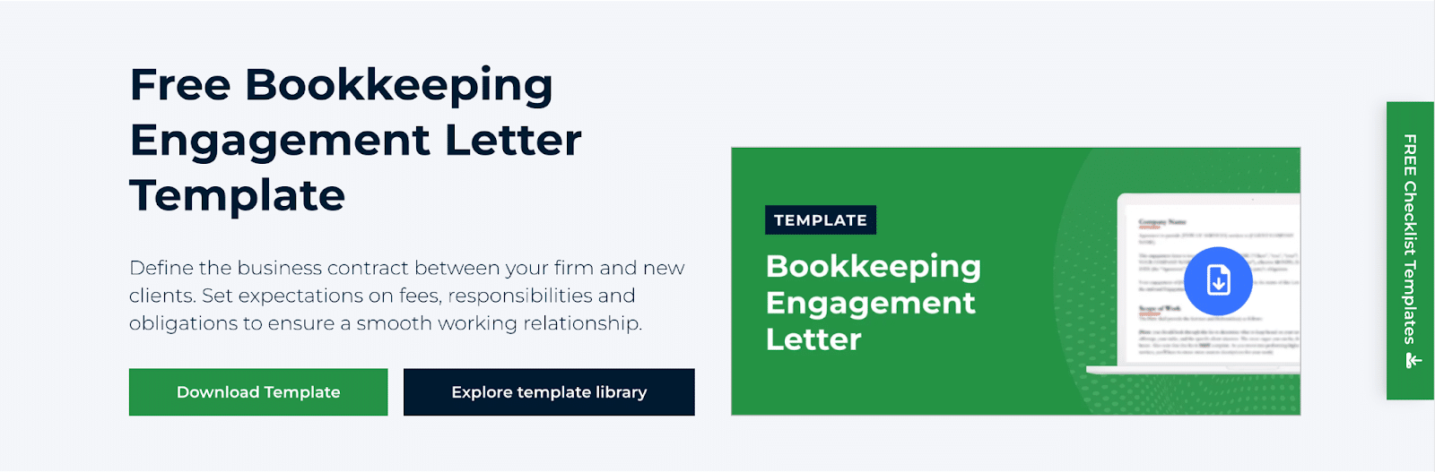 bookkeeping engagement letter template page snapshot