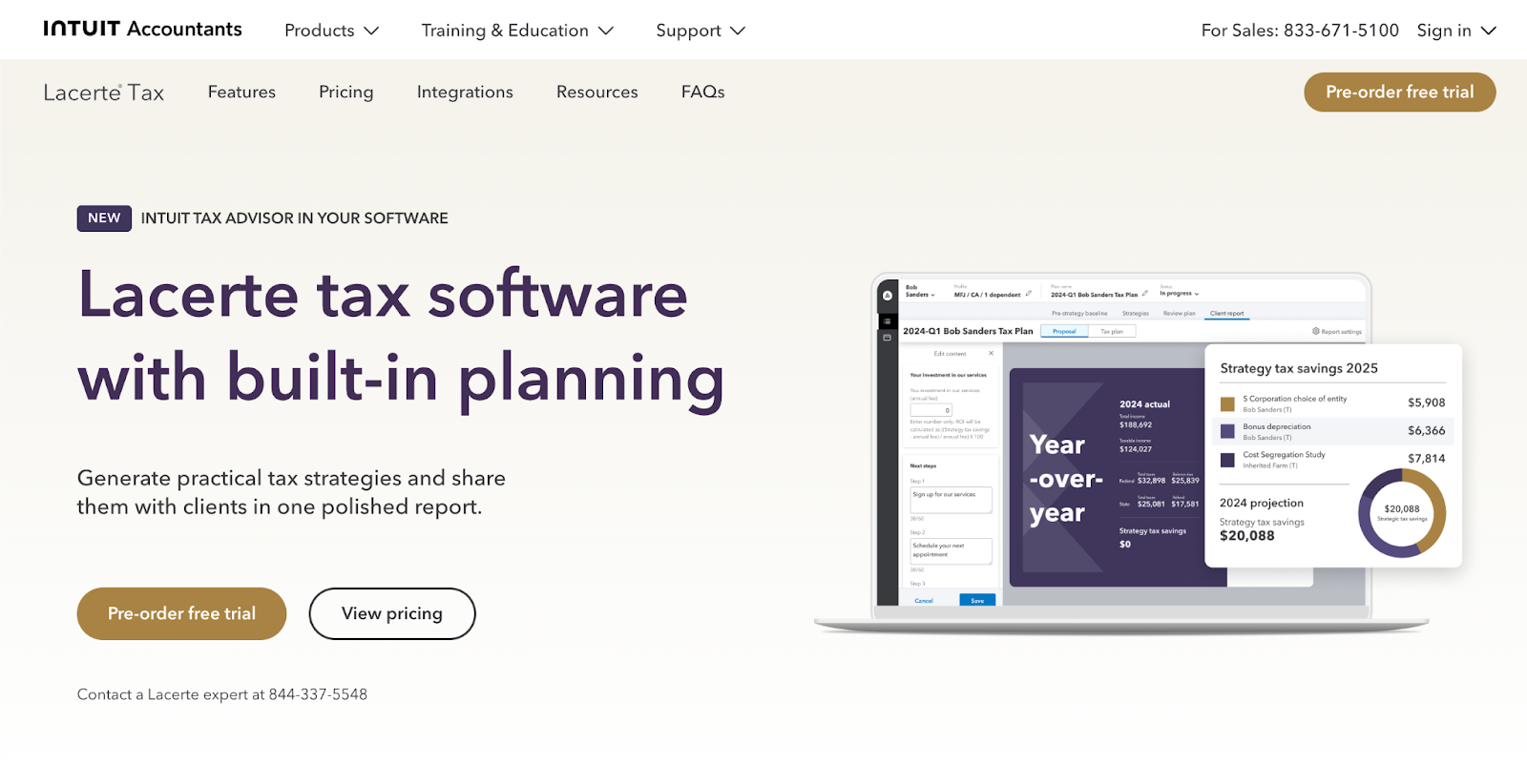 larcete tax planning automation software