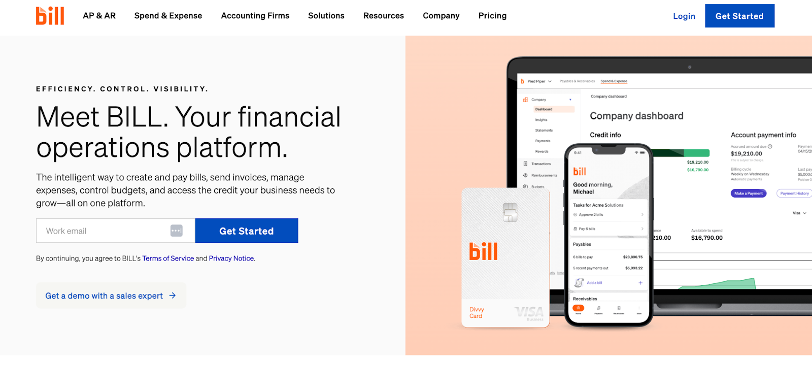 bill - accounts payable and receivable automation tool