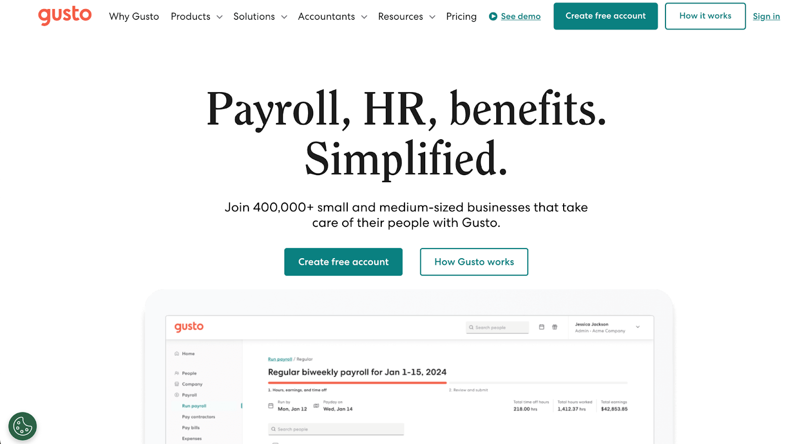 gusto payroll automation tool
