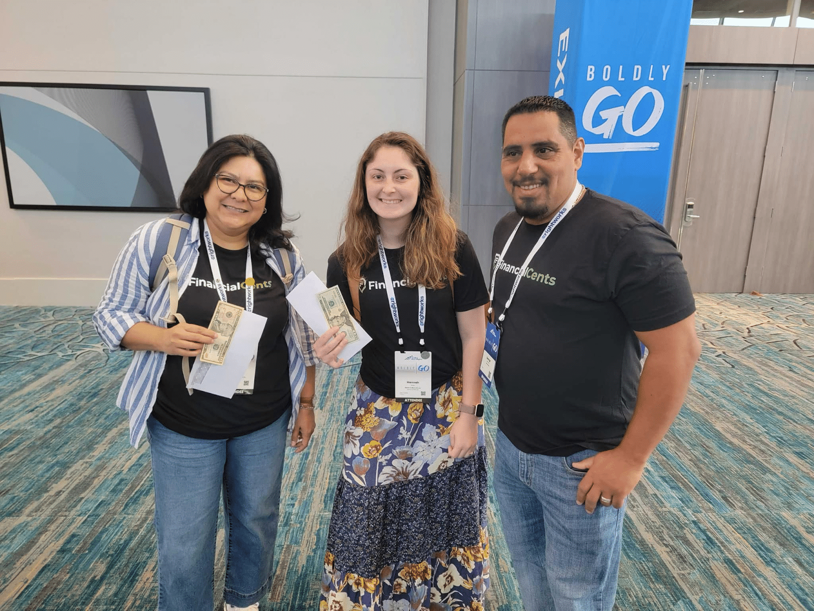 Financial Cents team and some attendees at Scaling New Heights