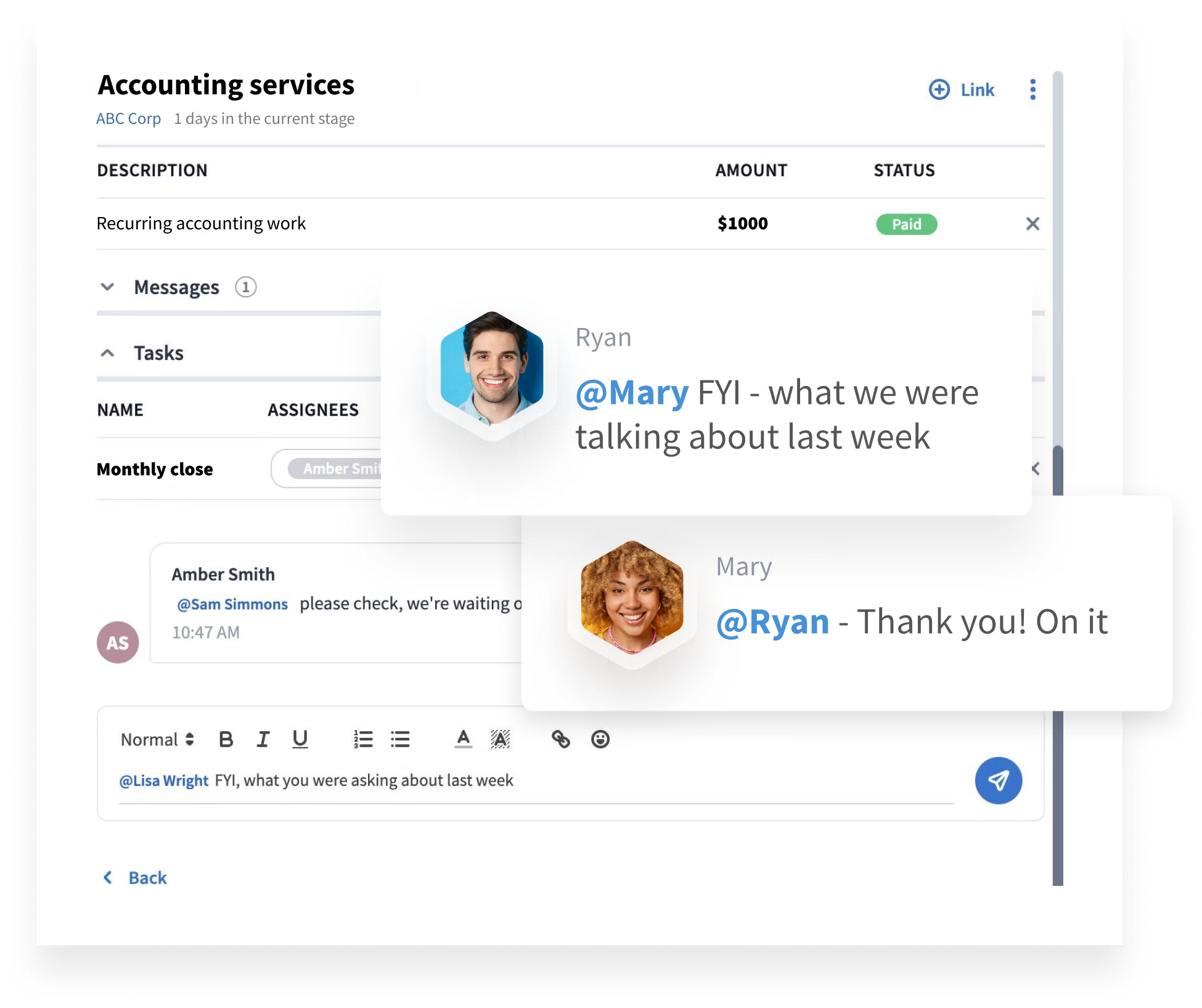 taxdome's collaboration feature