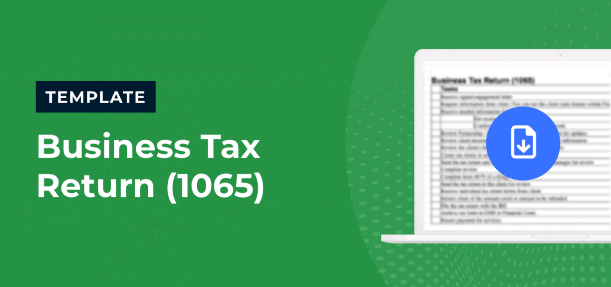 1065 Business Tax Return Checklist Template