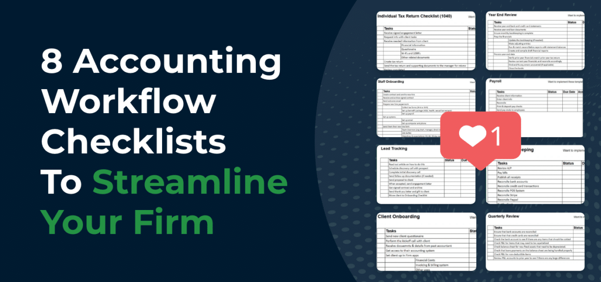 8 Accounting Workflow Checklists To Streamline Your Firm