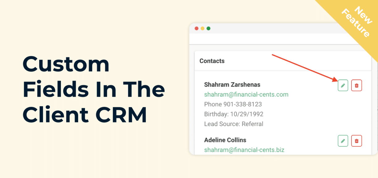 Custom Fields in the Client CRM