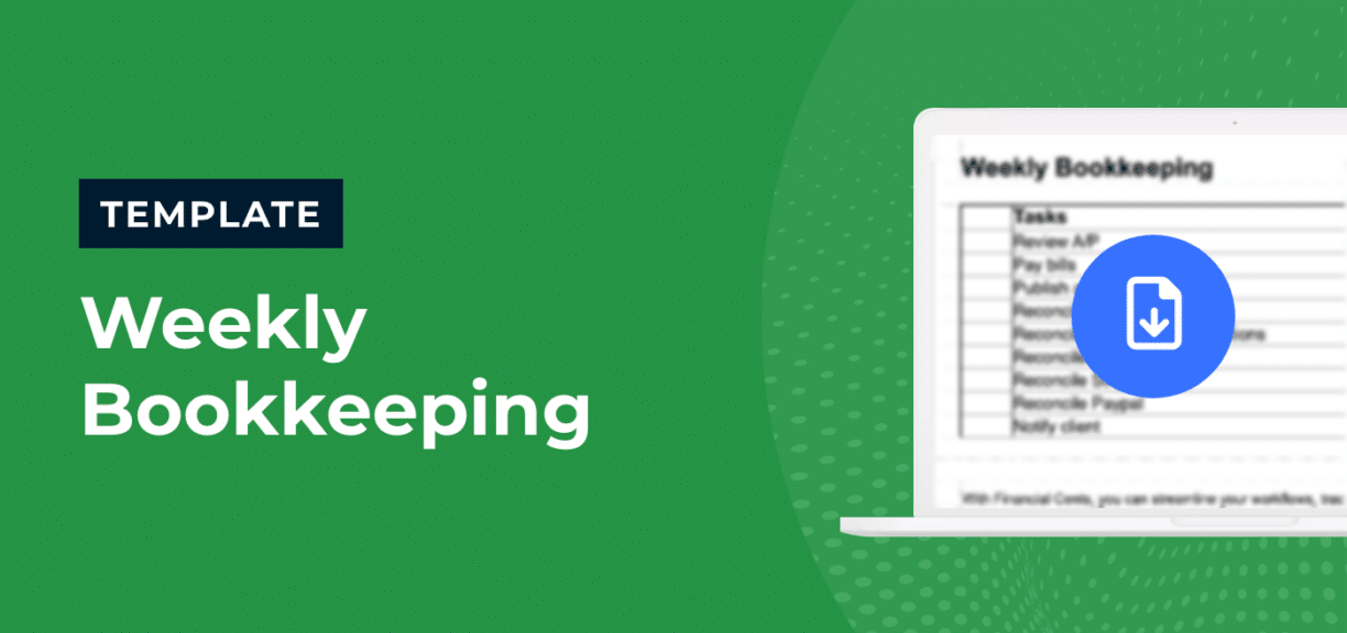 Weekly Bookkeeping Checklist Template