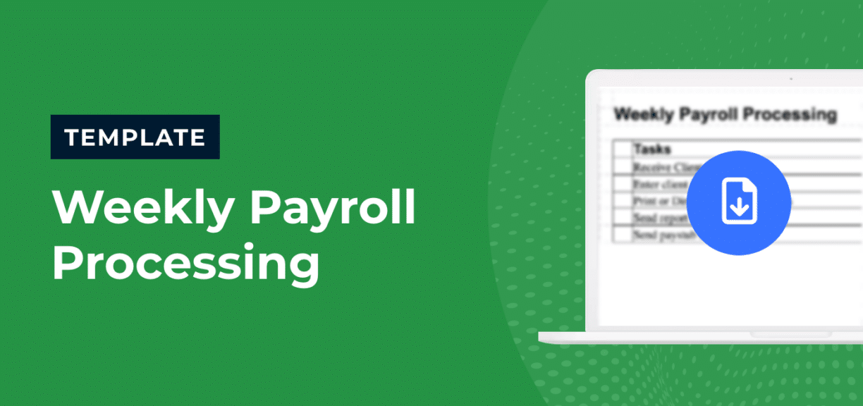 Weekly Payroll Processing Checklist Template