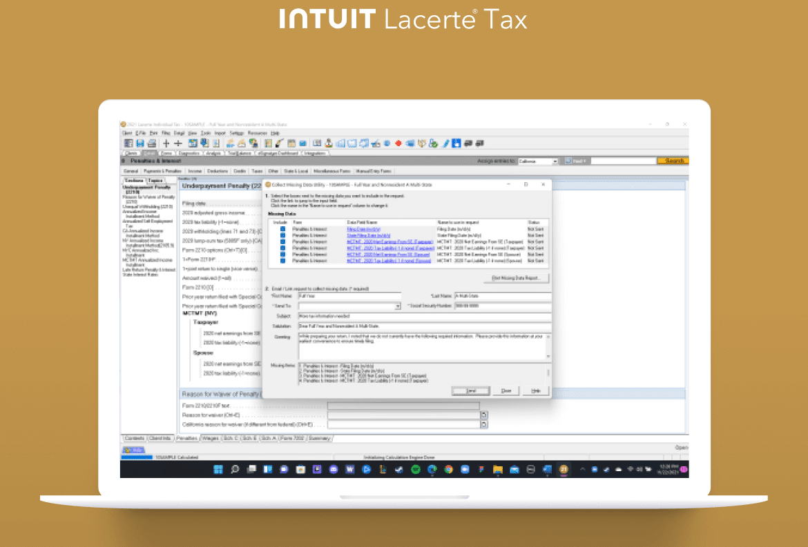 intuit lacerte tax for accounting tech stack