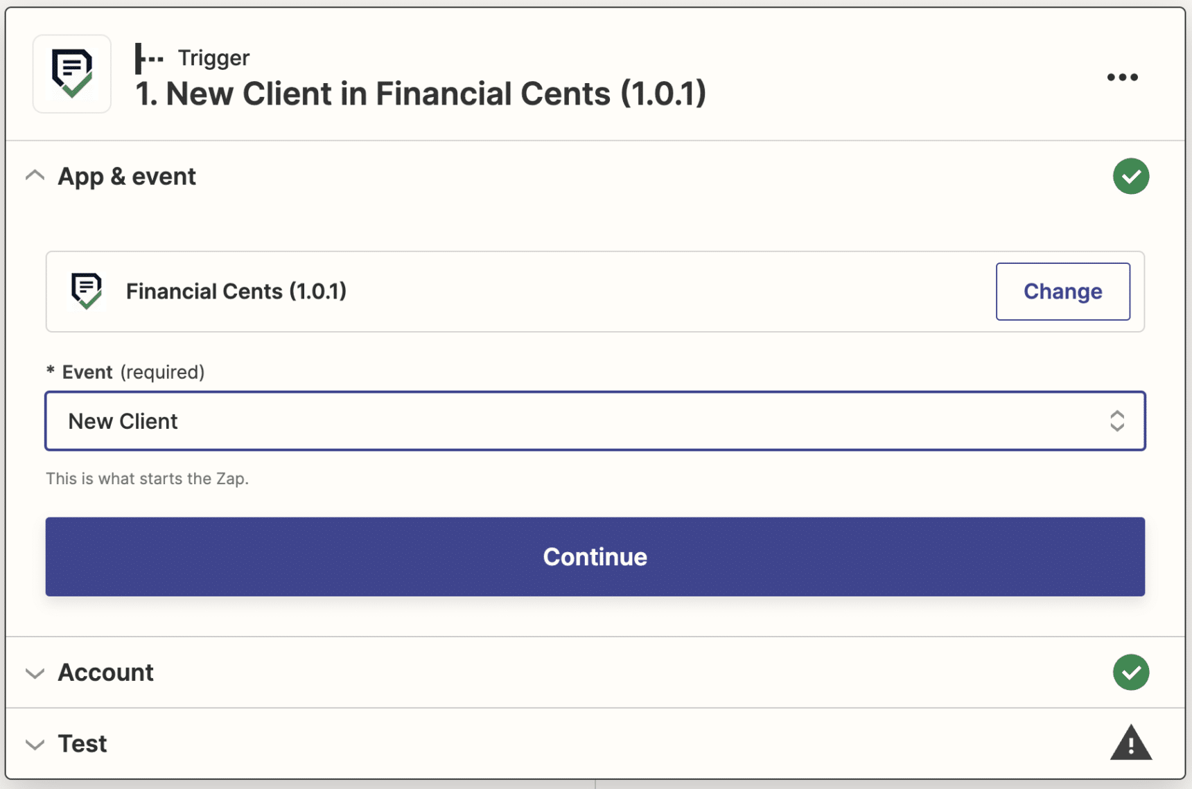 financial cents zapier integration with Google drive