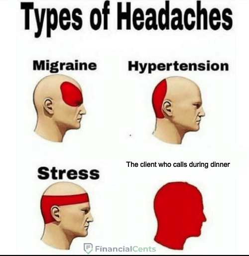 billing memes - different types of headaches