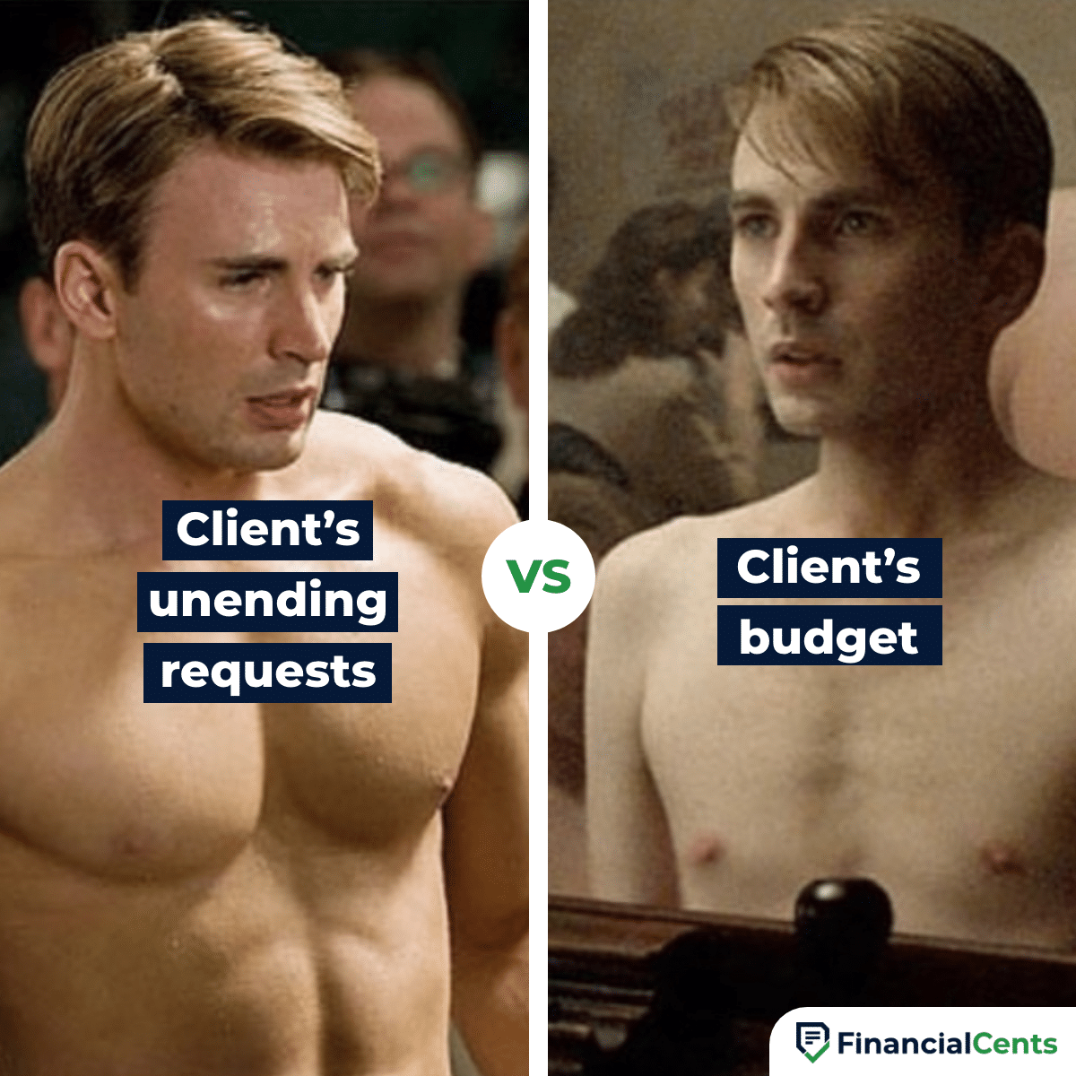 accounting memes - client budget vs client requests