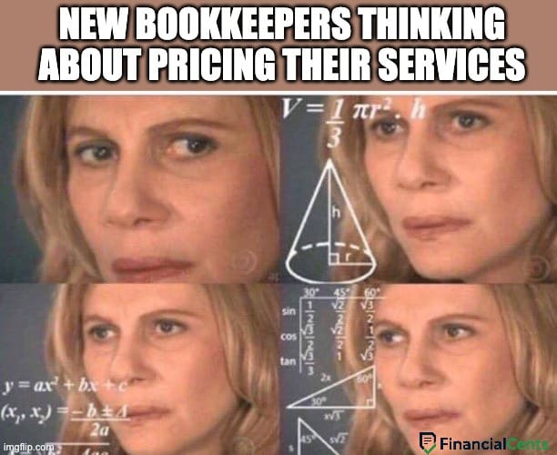 new accountants and bookkeepers trying to figure out pricing