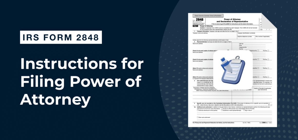 Irs Form 2848 Instructions For Filing Power Of Attorney Financial Cents