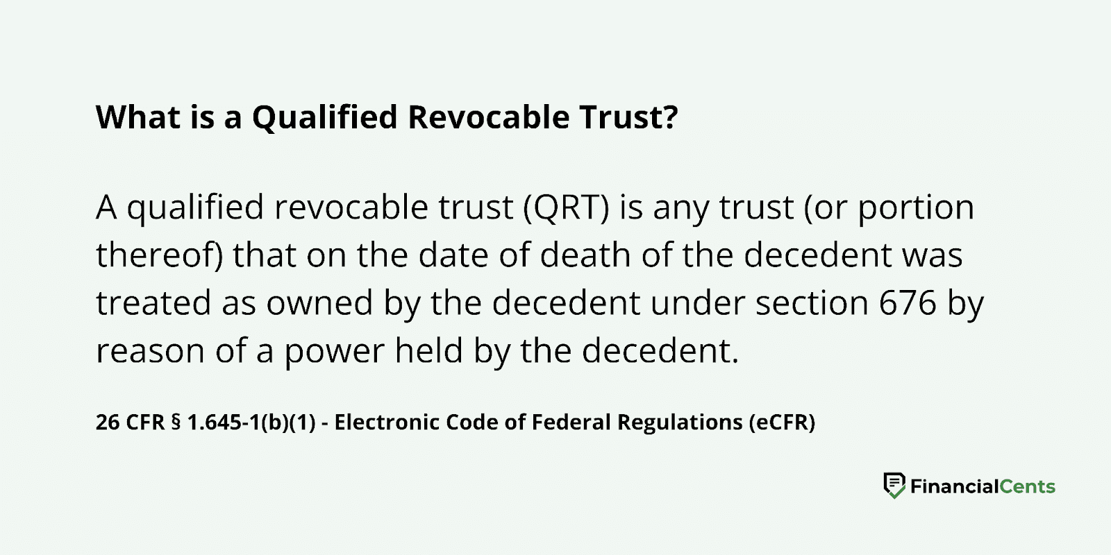 form 8855: definition of a qualified revocable trust