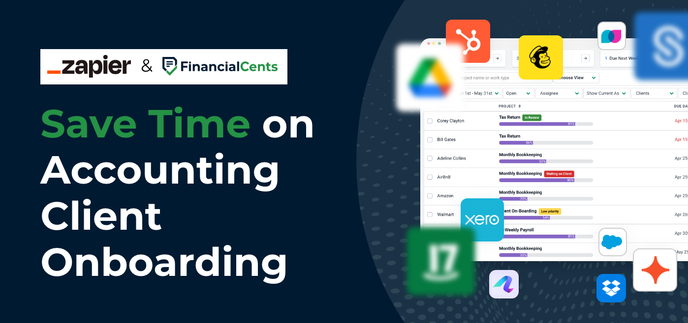 cover image for Zapier and Financial Cents Save Time on Accounting Client Onboarding