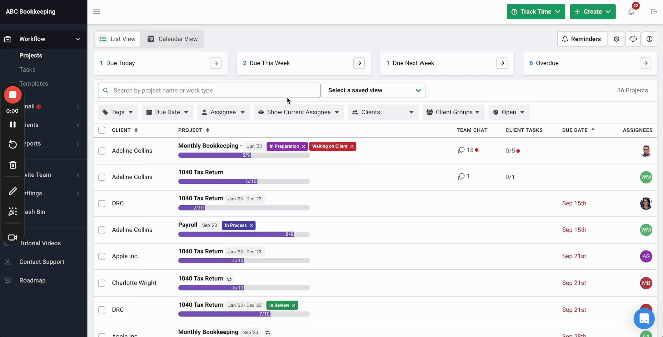 accounting client engagement