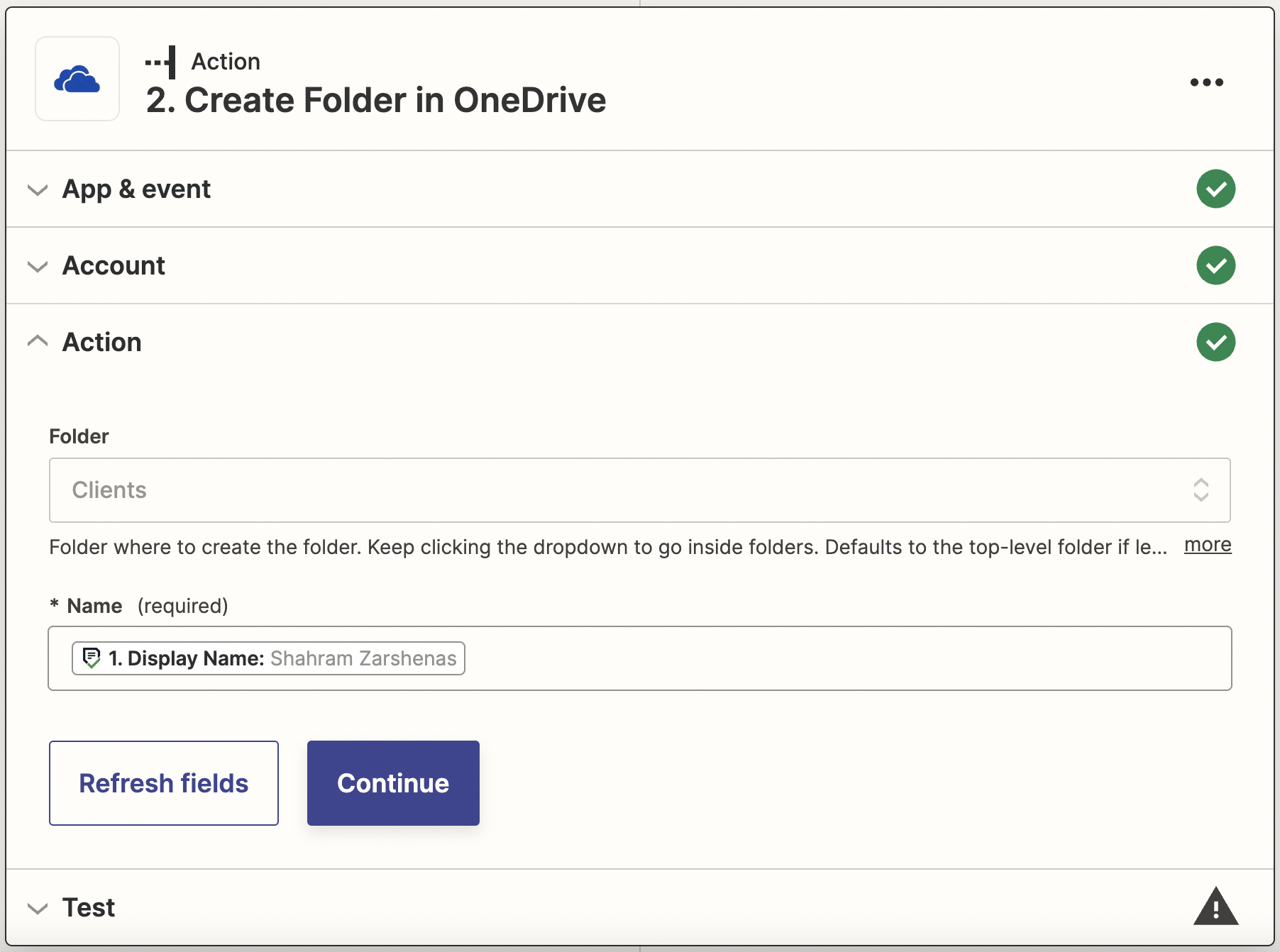 onedrive and financial cents integration final step