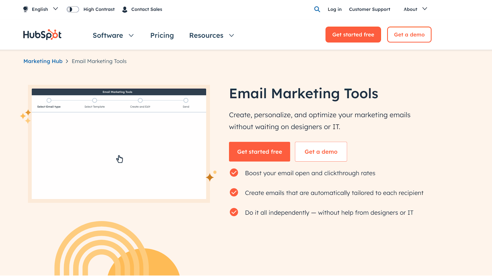 client accounting services software - hubspot email marketing