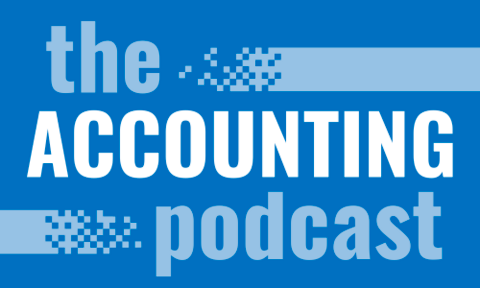 the accounting podcast banner design