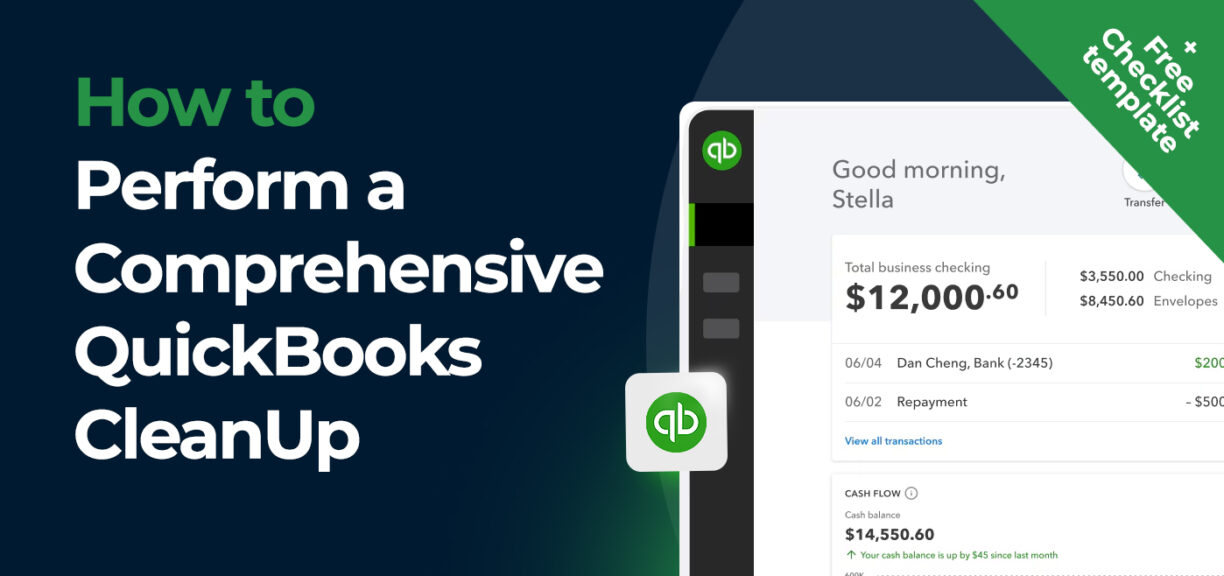 Cover image for how to perform a comprehensive quickbooks cleanup