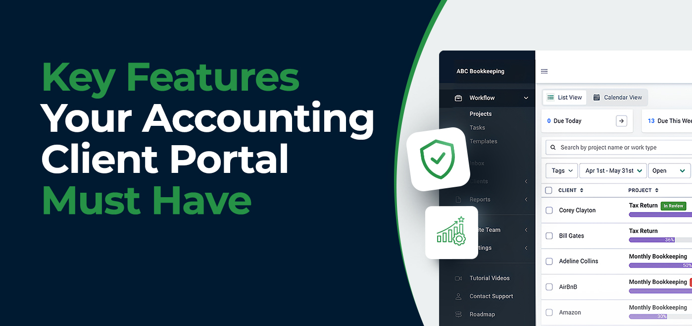 cover image for key features of an accounting client portal
