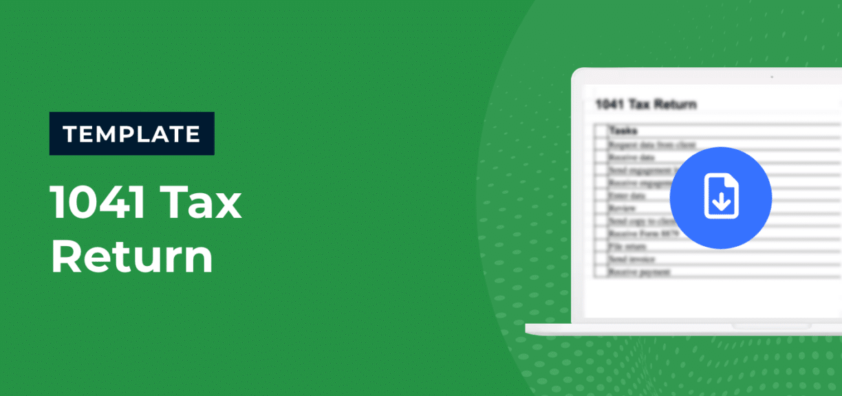 1041 Tax Return Checklist Template