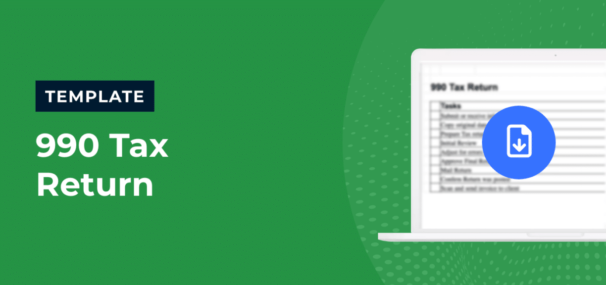990 Tax Return Checklist Template