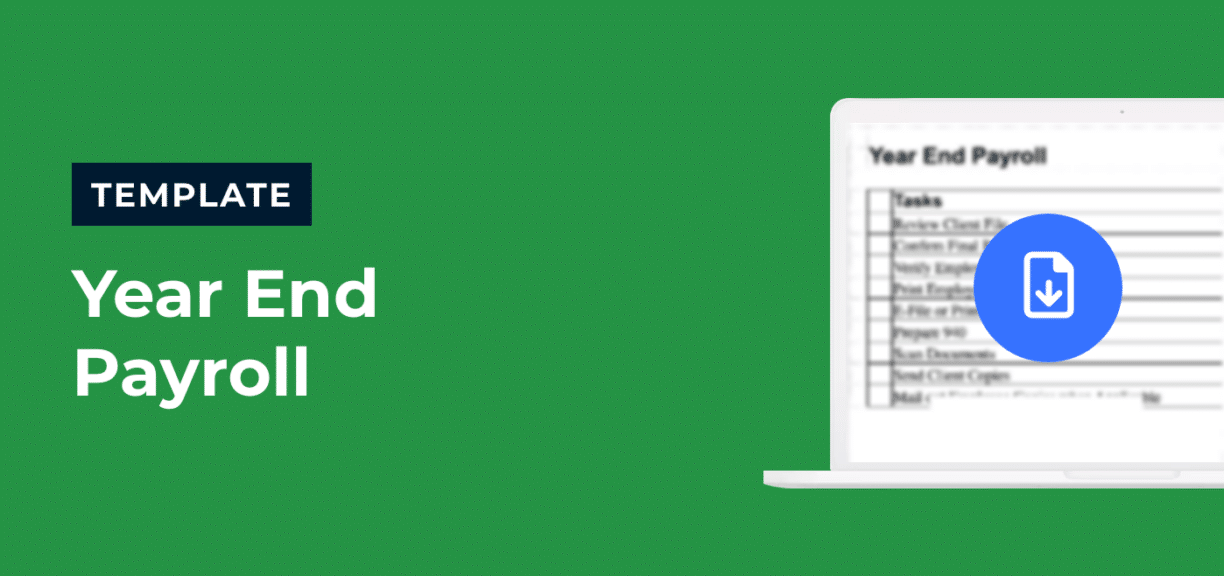 Year End Payroll Checklist Template