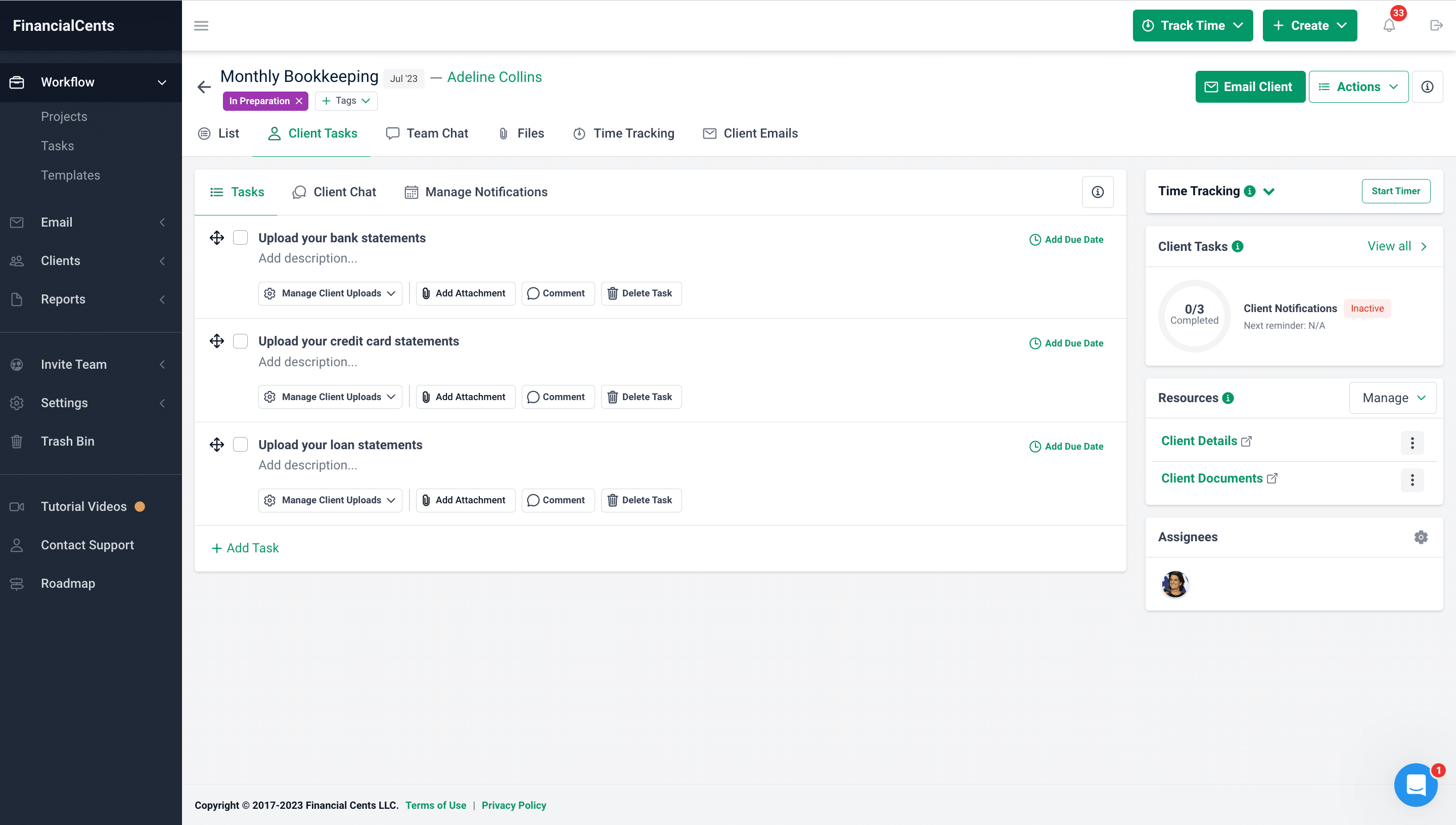 outsourced bookkeeping: automation document requests
