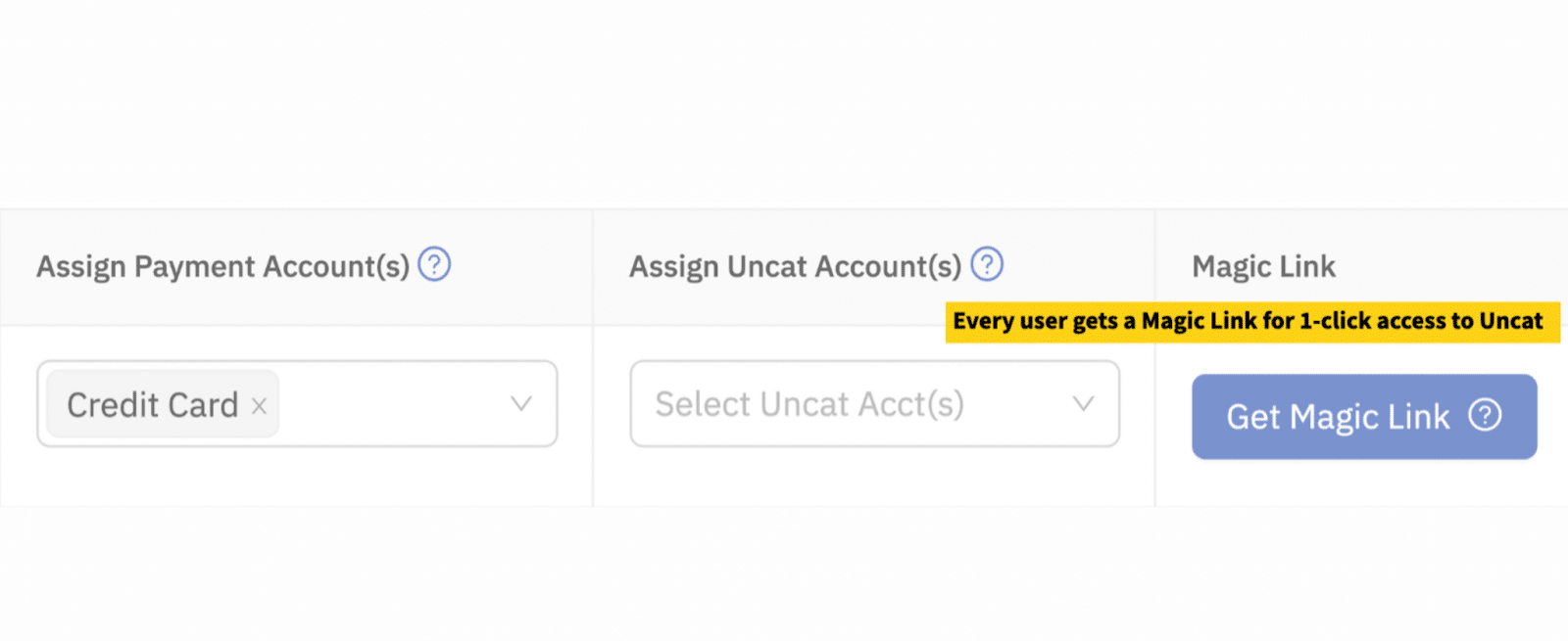 uncat dashboard for uncategorized transactions for accounting tech stack