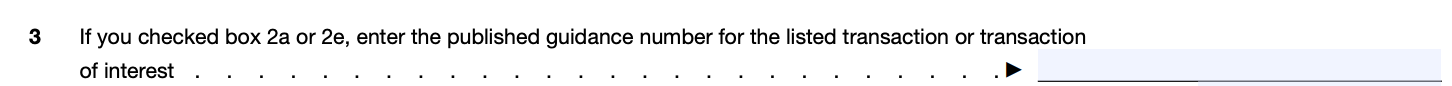 form 8886 instructions for line 3