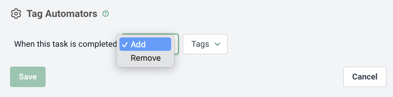 add or remove tags