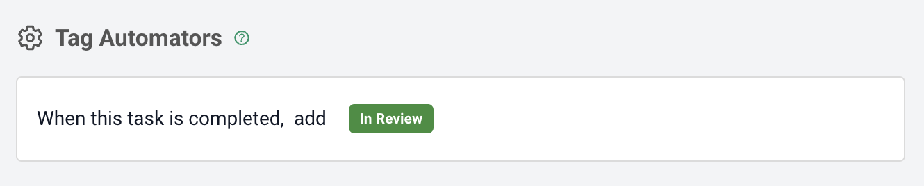 add workflow automation tag