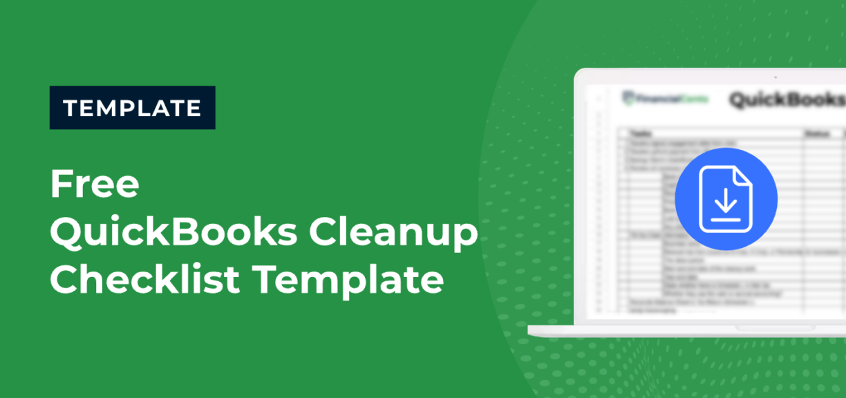 cover image for quickbooks cleanup checklist template