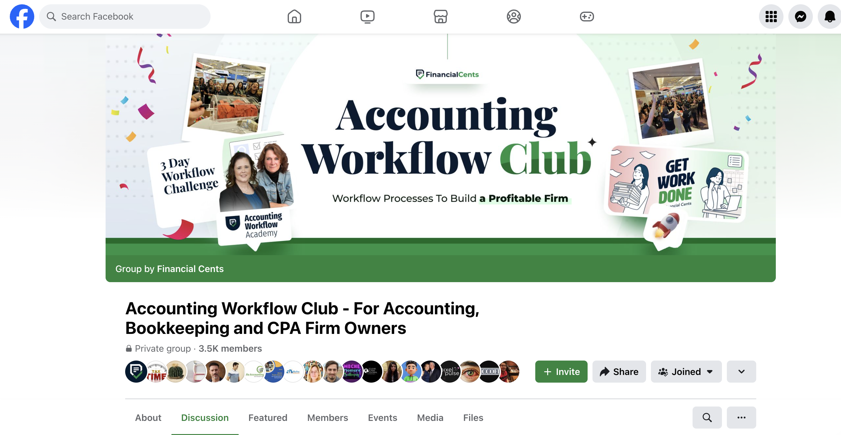 Financial Cents accounting workflow club