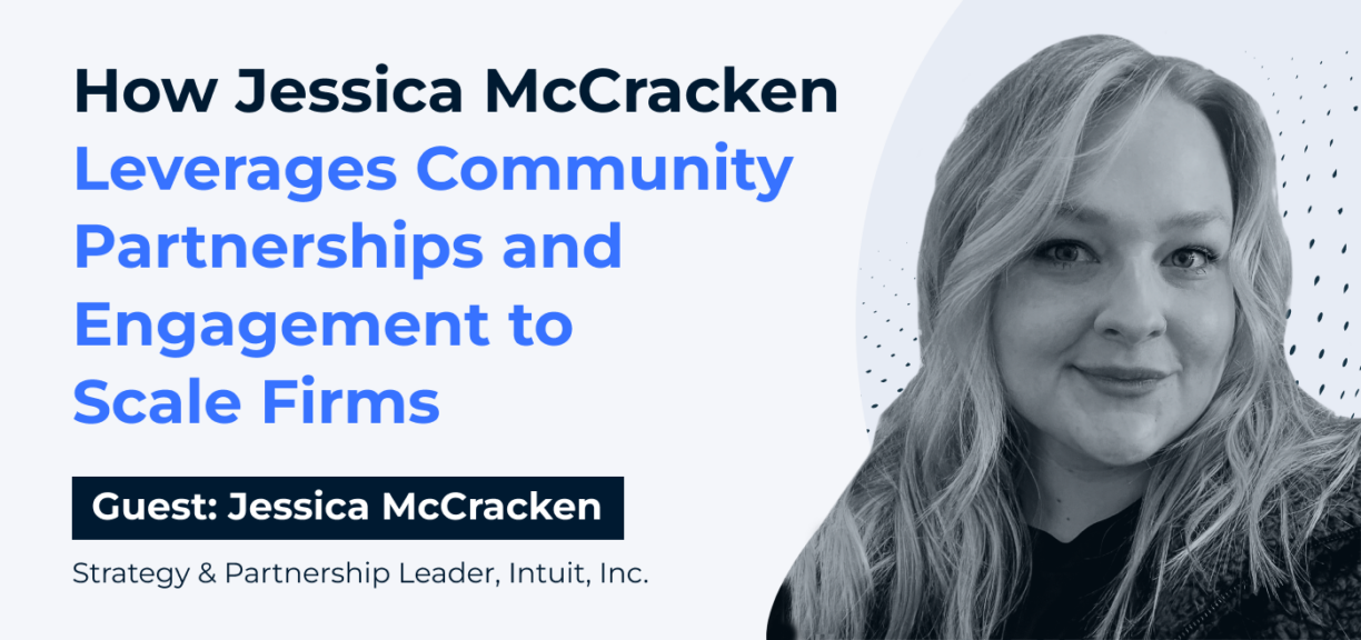 cover image for how Jessica McCracken leverages community partnerships and engagement to scale firms