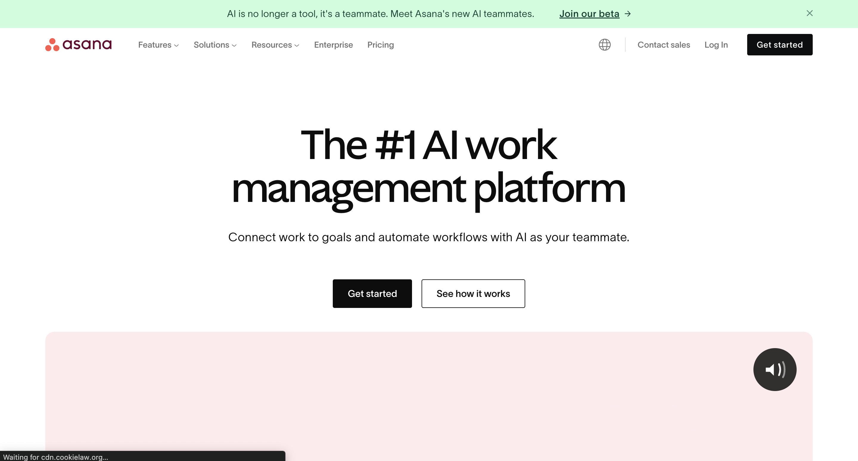 asana work management platform for project management