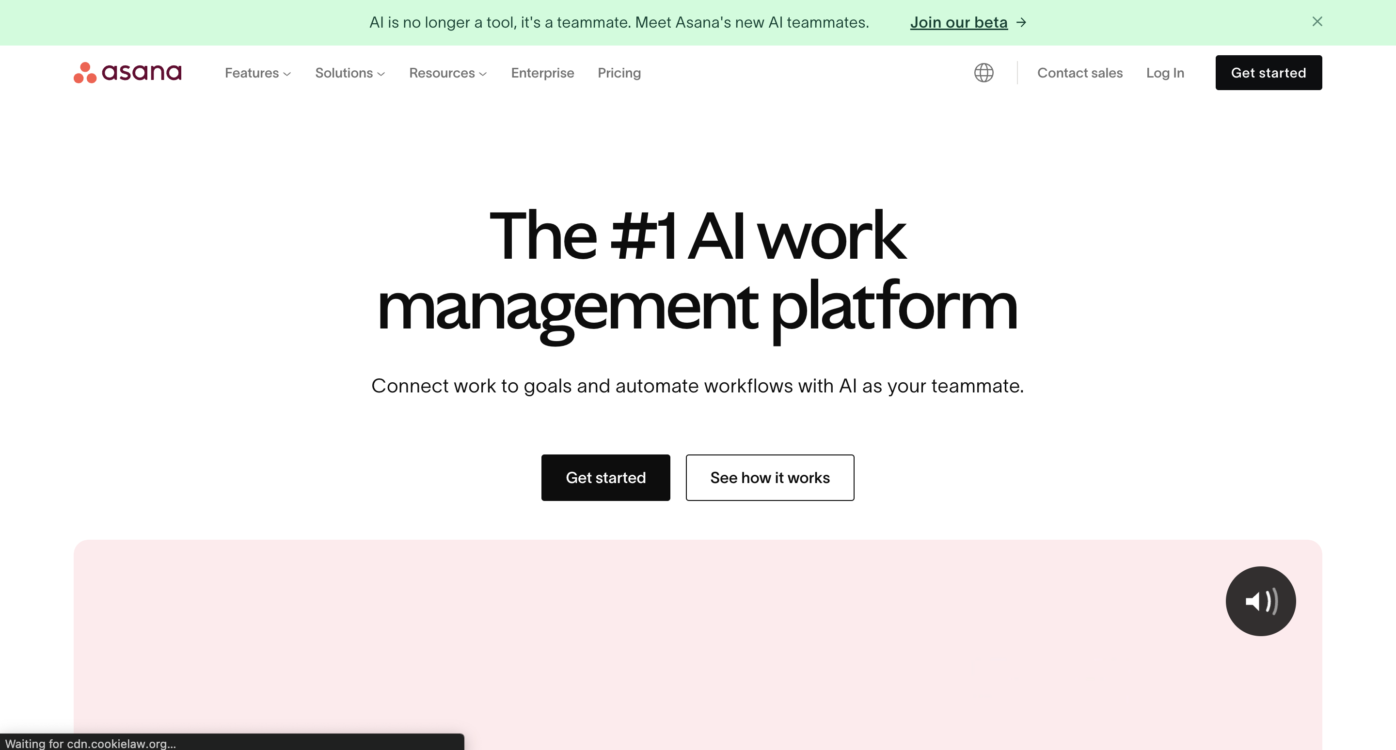 Generic accounting work management platform - Asana