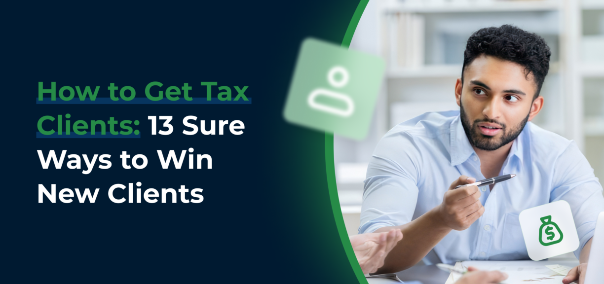 cover image for 13 surefire ways to get tax clients